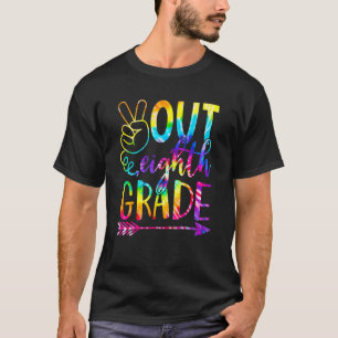 Peace Out Eighth 8th Grade Happy Last Day Of Schoo T-shirt