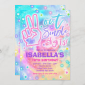 Peace Out enkele cijfers Hippy Tie Dye Verjaardag Kaart (Voorkant / Achterkant)