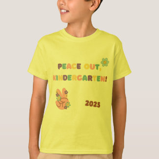 Peace Out Kindergarten Afstuderen Shirt – 2025