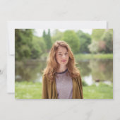 Peace Out Senior Year Photo Afstuderen Aankondiging (Achterkant)