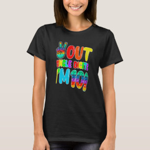 Peace Out Single Digits Im 10-tiental Dye Birthday T-shirt