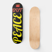 PEACE OUT Skateboard (Voorkant)