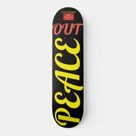 PEACE OUT Skateboard (Voorkant)
