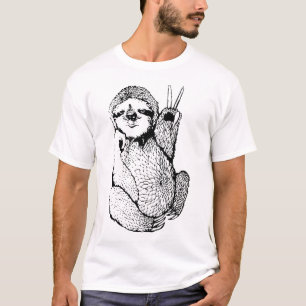 Peace Out Sloth Doneert aan mannen wilde mannen T-shirt