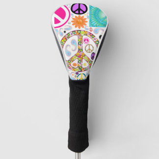 Peace & Paisley Collage Golf Head Hoesje Golfheadcover