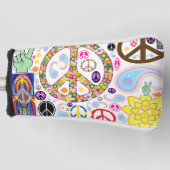Peace & Paisley Collage Golfheadcover (Voorkant)