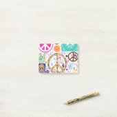 Peace & Paisley Collage Post-it® Notes (Op bureau)