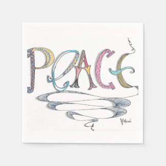 Peace Paper Napkins Servetten