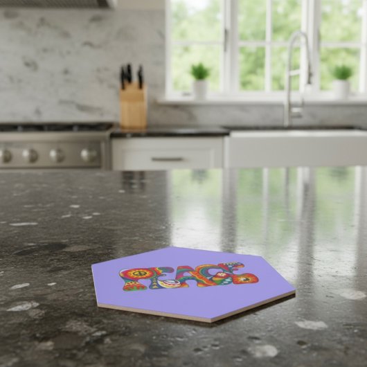 Peace Paper-Onderzetter Kartonnen Onderzetters