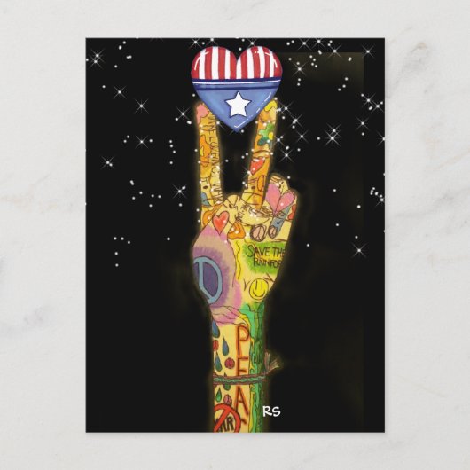 Peace, Party, Victory USA Invitation - SRF (Devant)