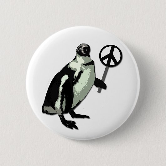 Peace Penguin Button (Voorkant)