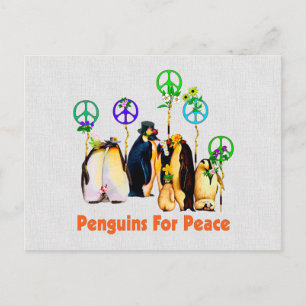 Peace Penguins Briefkaart