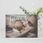 Peace Photo Holiday Kaart (Staand voorkant)