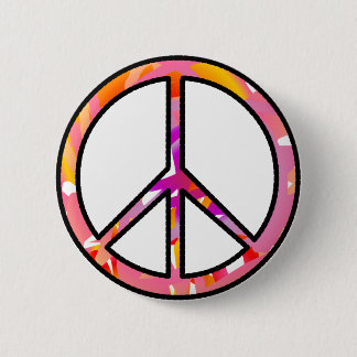 Peace Pin Ronde Button 5,7 Cm