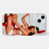 Peace Pipe Pinup iPhone Hoesje (Achterkant horizontaal)
