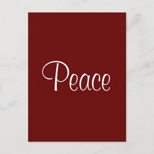 Peace Post Card Briefkaart (Voorkant)