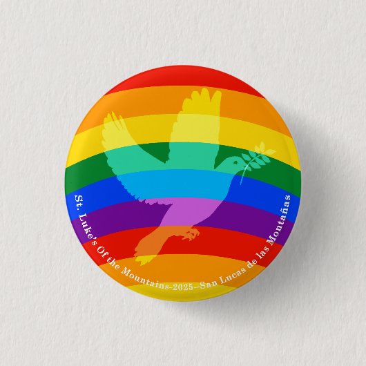 Peace-Pride 2025 Ronde Button 3,2 Cm (Voorkant)