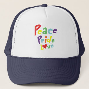 Peace Pride Love Trucker Pet