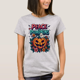 Peace & Pumpkin Halloween T-shirt