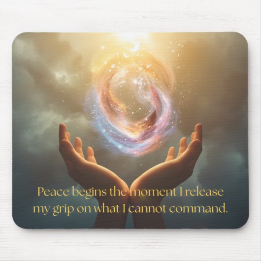 Peace Quote Mousepad Muismat (Voorkant)