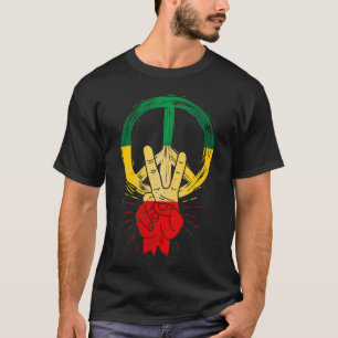 Peace Reggae Love Jamaica Rasta Music T-shirt