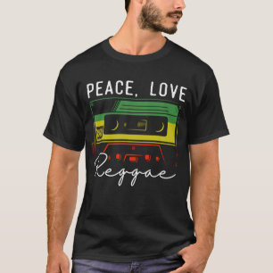 Peace Reggae Music Love Rasta Jamaica T-shirt