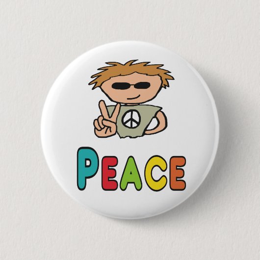 Peace Ronde Button 5,7 Cm (Voorkant)