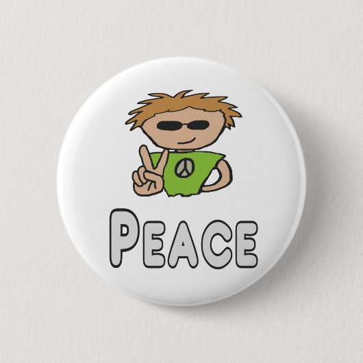 Peace Ronde Button 5,7 Cm (Voorkant)