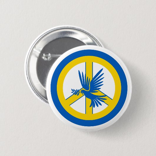 Peace Ronde Button 5,7 Cm (Voorkant /achterkant)