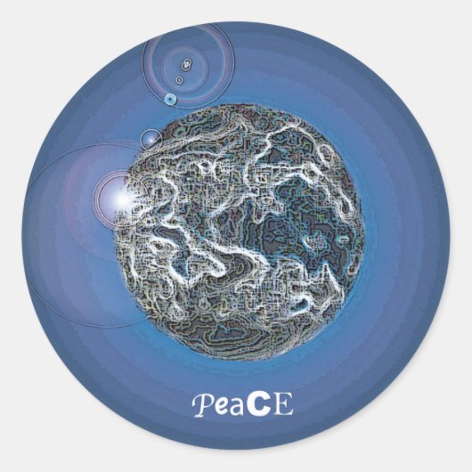 PeaCE Ronde Sticker (Voorkant)