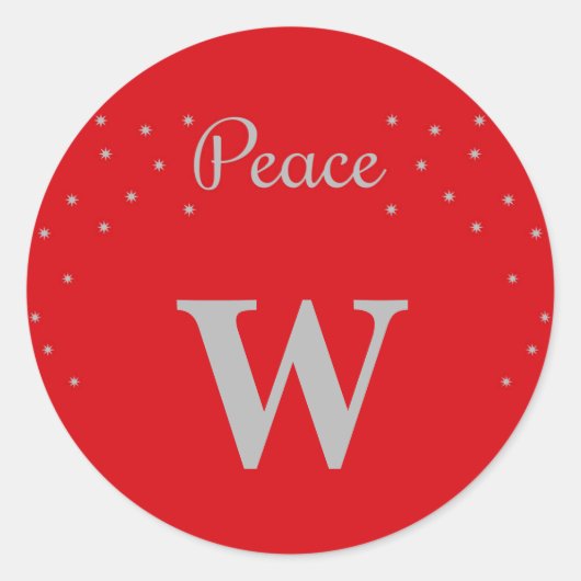 Peace Ronde Sticker (Voorkant)