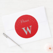 Peace Ronde Sticker (Envelop)