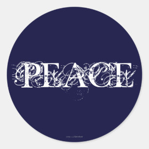 Peace Ronde Sticker