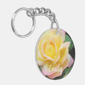 Peace Roos Foto Sleutelhanger (Voorkant Links)