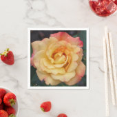 Peace-Roos: prachtige roze en gele bloemen Servet (Insitu)