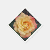 Peace-Roos: prachtige roze en gele bloemen Servet (Hoek)