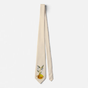 Peace Roos w' Bord Groen & Goud bladeren Wedding S Stropdas