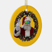 Peace Santa Christmas Ornament (Rechts)