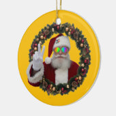 Peace Santa Christmas Ornament (Links)