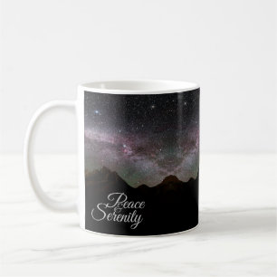 Peace & Serenity Mountain Night Sky Koffiemok