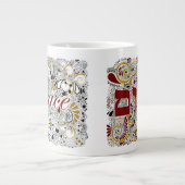 Peace & Shalom (in het Hebreeuws) - Jumbo Coffee-M Extra Grote Mok (Voorkant)