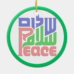 Peace Shalom Salaam-versiering Keramisch Ornament