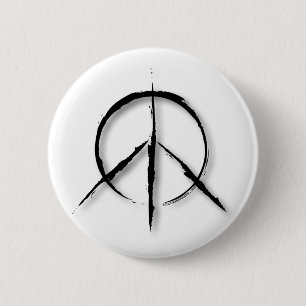 Peace Sign-1 Ronde Button 5,7 Cm