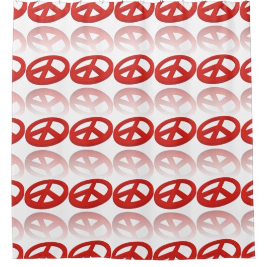 Peace Sign 3D-reflexen Douchegordijn (Voorkant)
