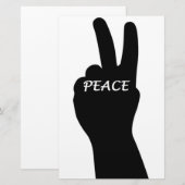 PEACE SIGN BRIEFPAPIER (Voorkant / Achterkant)