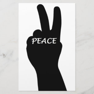 PEACE SIGN BRIEFPAPIER