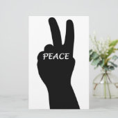 PEACE SIGN BRIEFPAPIER (Staand voorkant)