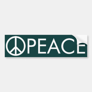 Peace Sign-Bumpersticker Bumpersticker