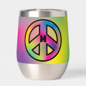 Peace Sign Custom Initiaal (Achterkant)