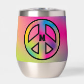 Peace Sign Custom Initiaal (Voorkant)